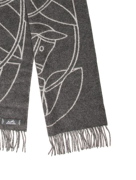 Hermès Casaque Entrelacs Equestres Cashmere Muffler 